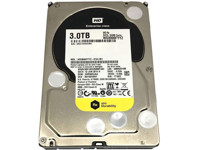 Disco Duro Western Digital RE WD3000FYYZ 3TB 7.2K RPM SATA