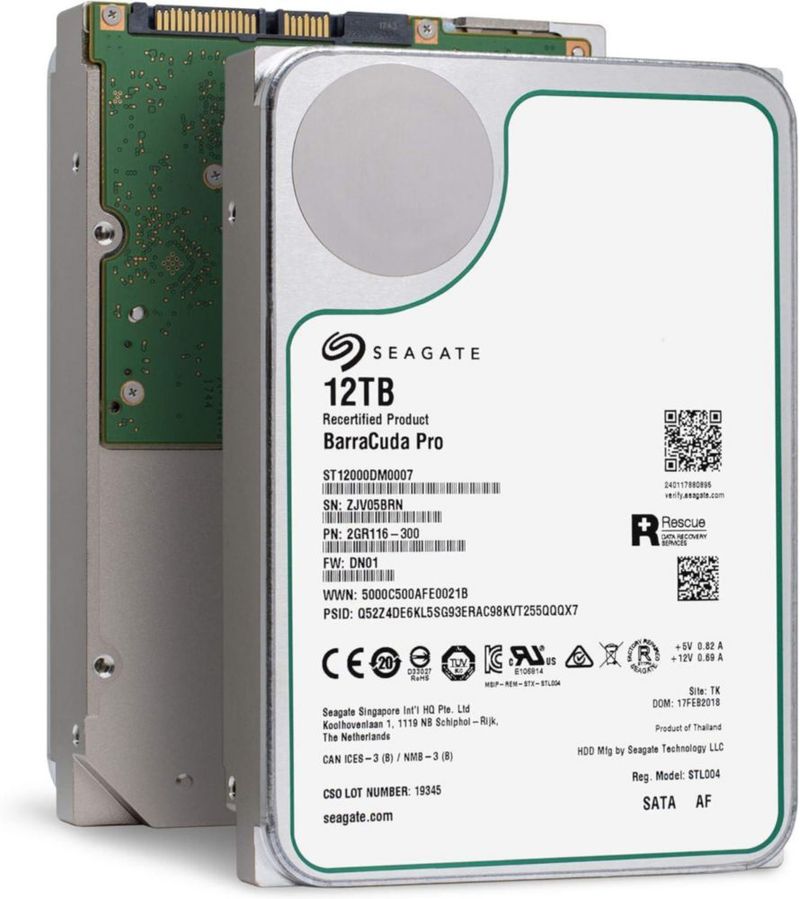 Disco Duro Interno Reacondicionado Seagate BarraCuda Pro 12TB 3.5'' SATA