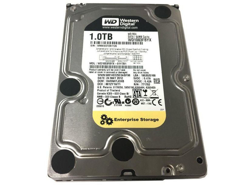Disco Duro Interno Reacondicionado Western Digital RE4 1TB 7200RPM SATA
