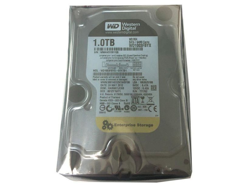 Disco Duro Interno Reacondicionado Western Digital RE4 1TB 7200RPM SATA