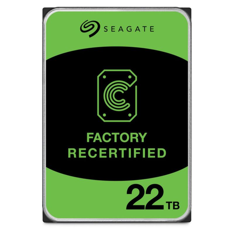 Disco Duro Reacondicionado Seagate Exos 22TB SATA 7200RPM HDD de 3.5"