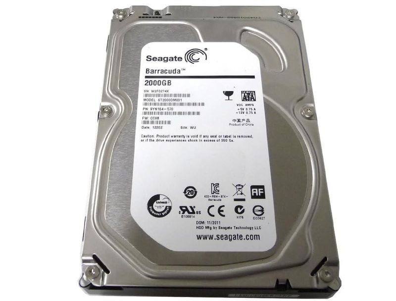 Disco Duro Interno Reacondicionado Seagate 2TB SATA 3.5"