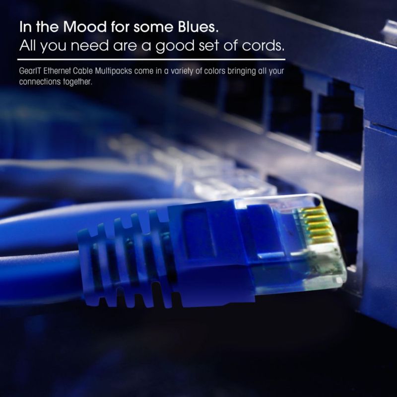Cable Ethernet GearIt Cat 6 de 30 cm (1 pie) 100 unidades 10 Gbps RJ45