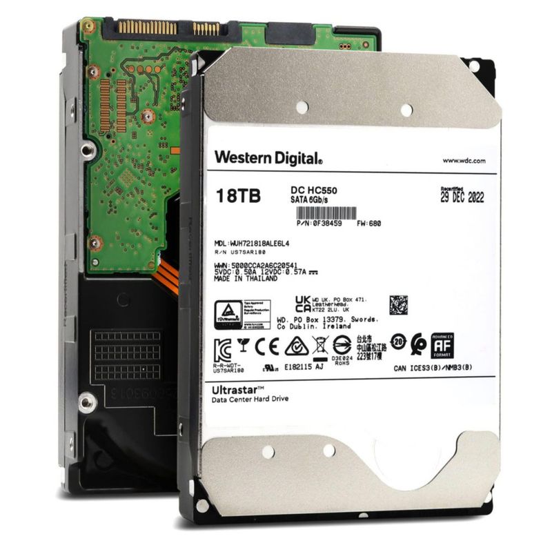 Disco Duro Reacondicionado Western Digital Ultrastar DC 18TB SATA 3.5"