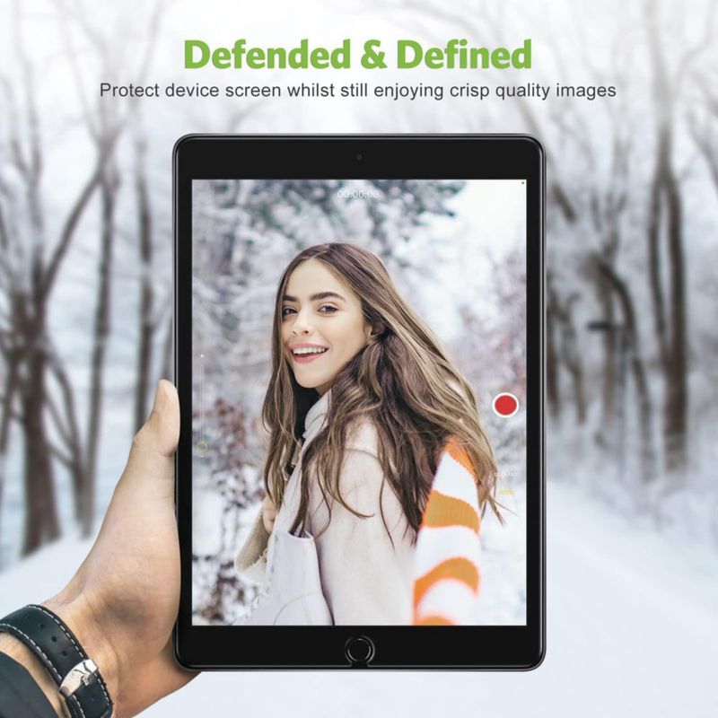 Protector de pantalla apiker para iPad 9 8 7 ª generación 10.2 pulgadas paquete de 2