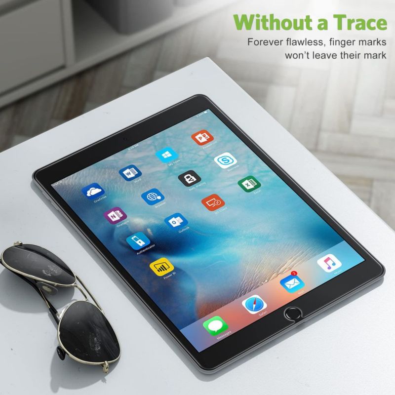 Protector de pantalla apiker para iPad 9 8 7 ª generación 10.2 pulgadas paquete de 2