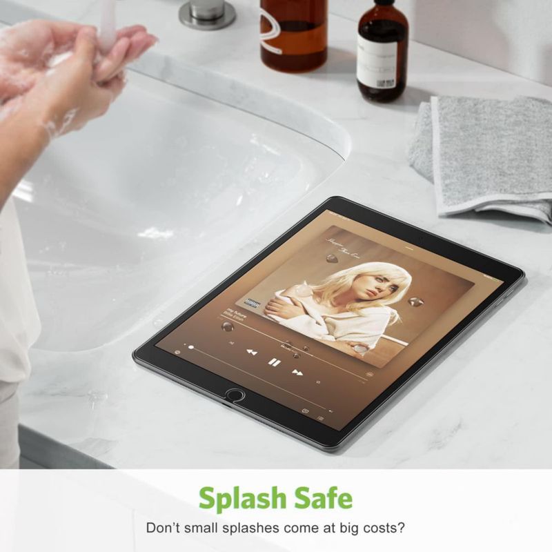Protector de pantalla apiker para iPad 9 8 7 ª generación 10.2 pulgadas paquete de 2
