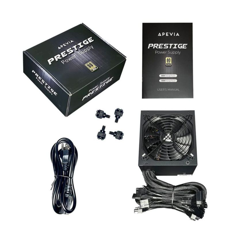 Fuente de alimentación Apevia ATX-PR850W PCIe 5.0 850W 80+ Gold