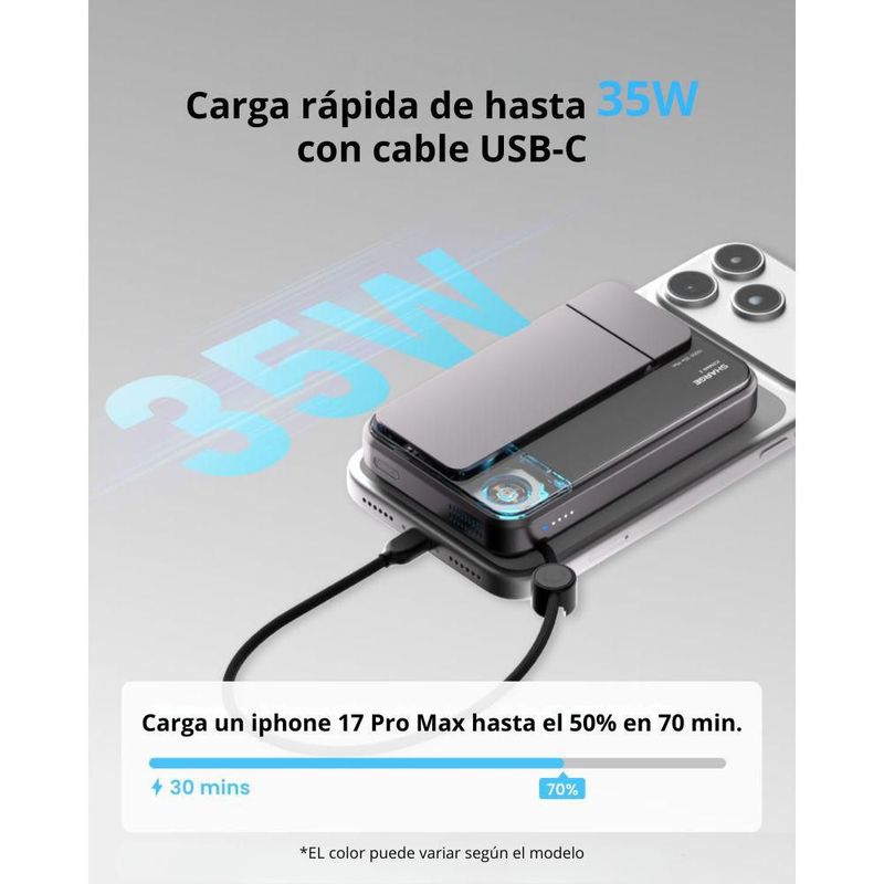 Power Bank Sharge ICEMAG 3 10000mAh Qi2 25W Magsafe USB-C