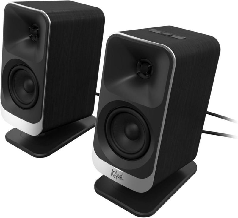 Klipsch ProMedia 2.1 Lumina Bocinas para Computadora con Subwoofer y Luces LED RGB – Audio Premium para PC y Gaming
