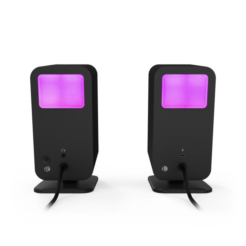 Klipsch ProMedia 2.1 Lumina Bocinas para Computadora con Subwoofer y Luces LED RGB – Audio Premium para PC y Gaming