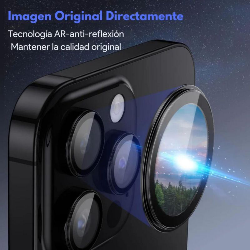 Mica Premium Protector Lente Camara Aros Para iPhone