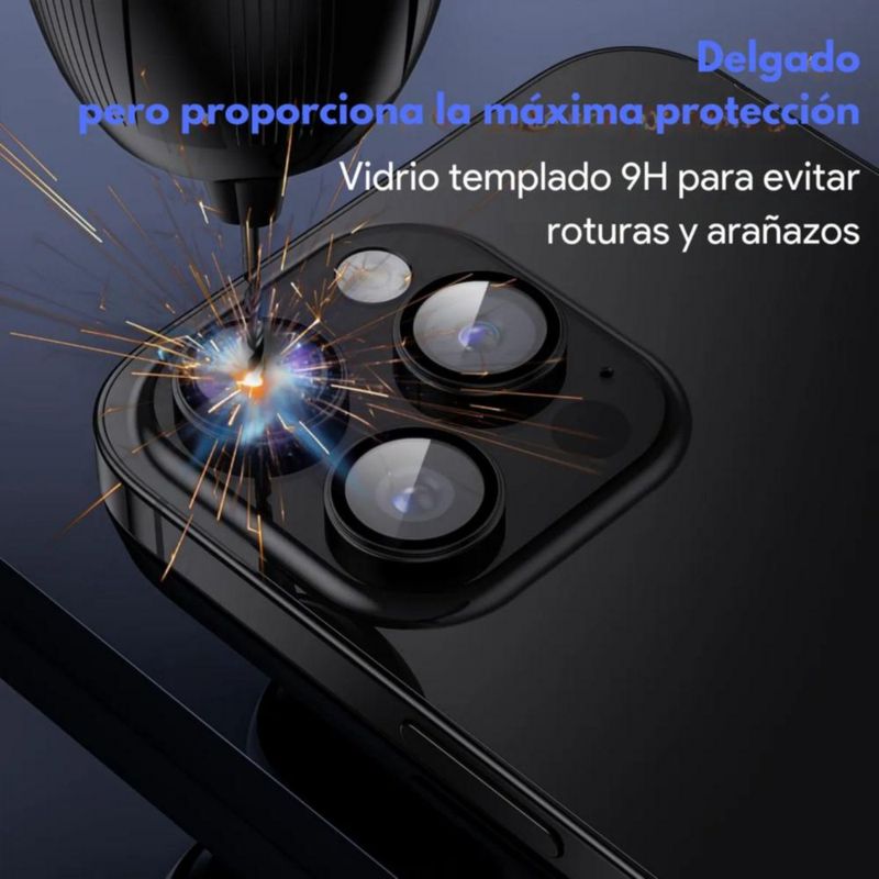 Mica Premium Protector Lente Camara Aros Para iPhone