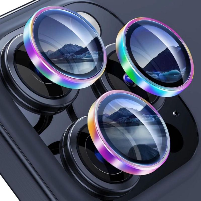 Mica Premium Protector Lente Camara Aros Para iPhone