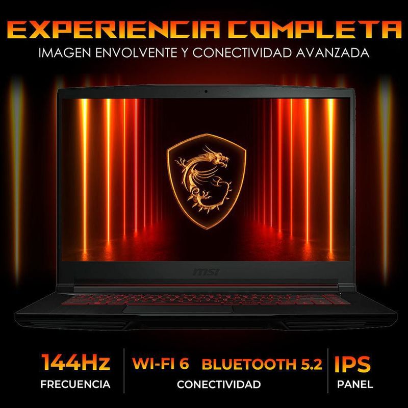 Laptop gamer msi rtx 2050 core i5 16gb 1tb 15.6 ips 144hz