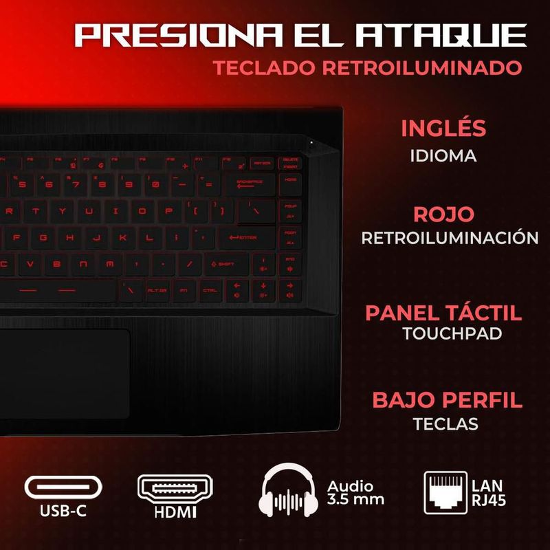 Laptop gamer msi rtx 2050 core i5 16gb 1tb 15.6 ips 144hz