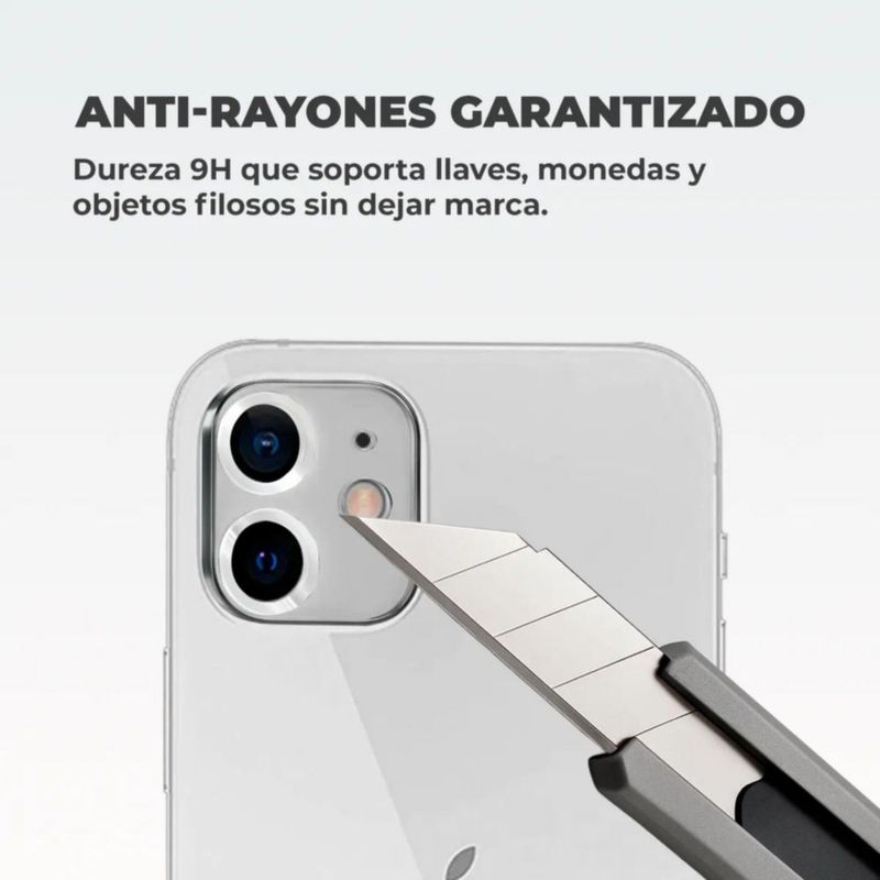 Mica De Camara Cristal Templado Deluxe Para Iphone 12