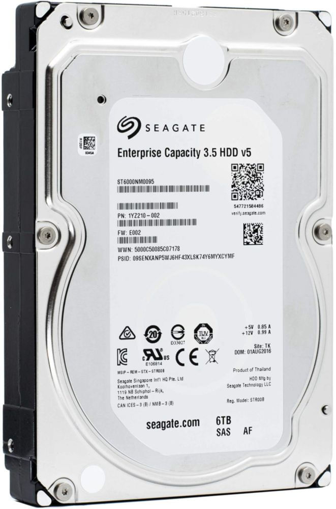 Disco Duro Seagate ST6000NM0095 6TB SAS 3.5 pulgadas