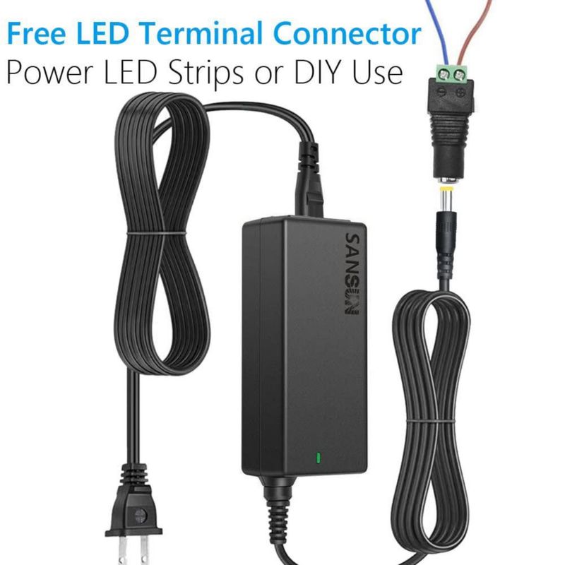 Fuente de alimentación SANSUN 12V 5A 60W AC 100-240V a DC 12V