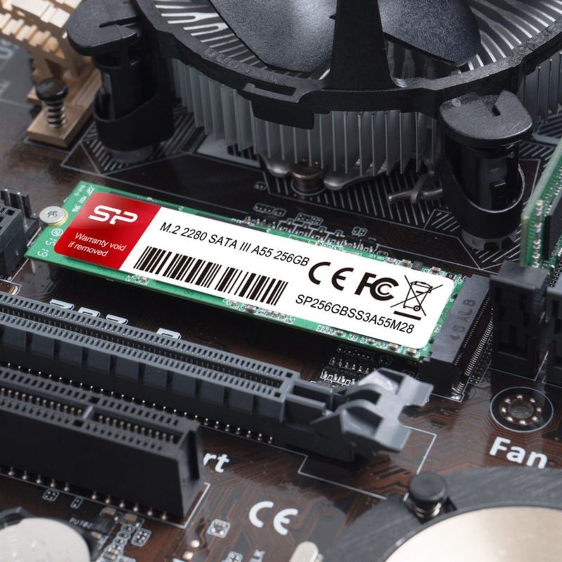 SSD Silicon Power A55 256 GB M.2 SATA III 2280 con caché SLC