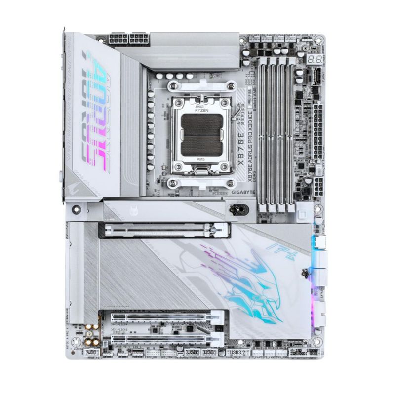 Placa madre GIGABYTE X870E AORUS PRO X3D ICE AMD AM5 LGA 1718