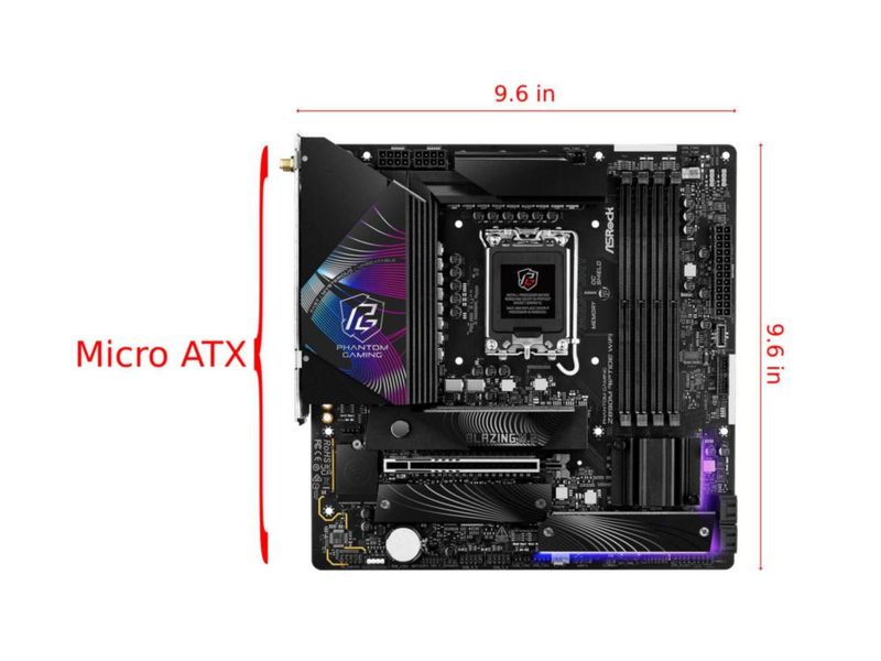 Placa madre ASRock Z890M Riptide WiFi 6E Phantom Gaming