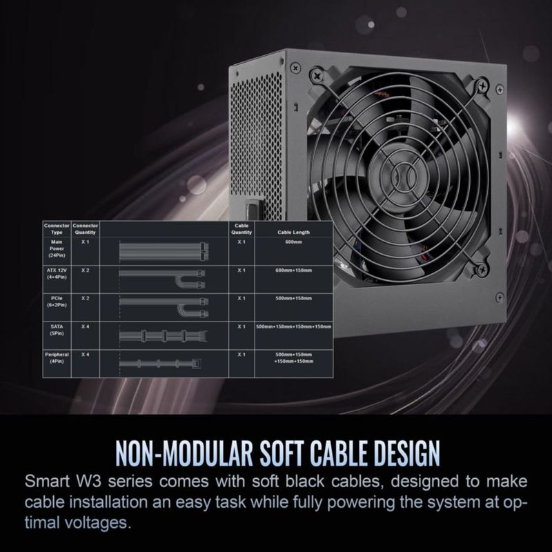 Fuente de alimentación Thermaltake Smart Serie W3 700W 80Plus