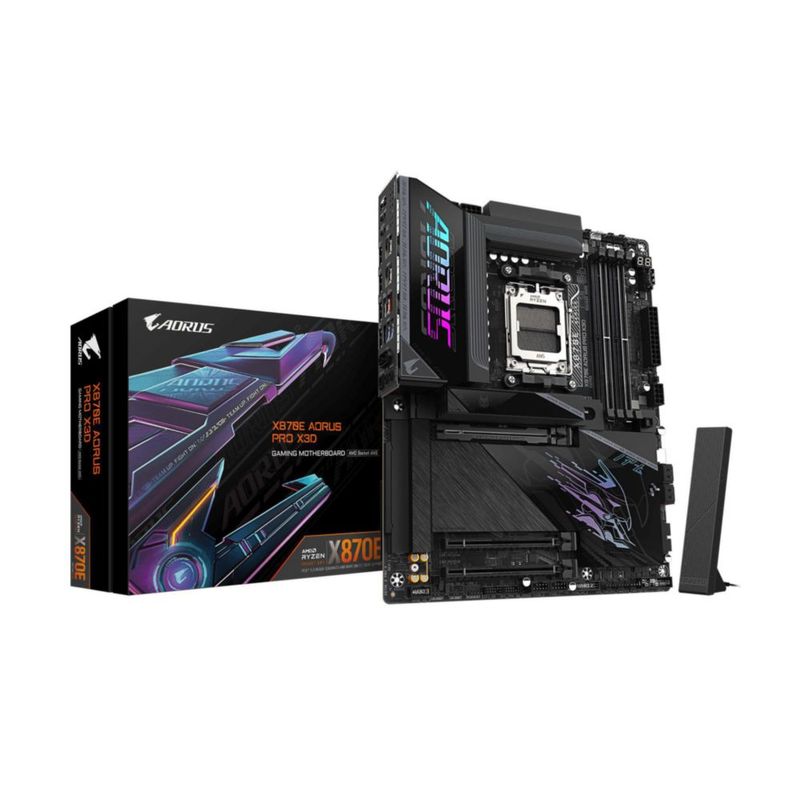 Placa madre GIGABYTE X870E AORUS PRO X3D AMD AM5 ATX DDR5