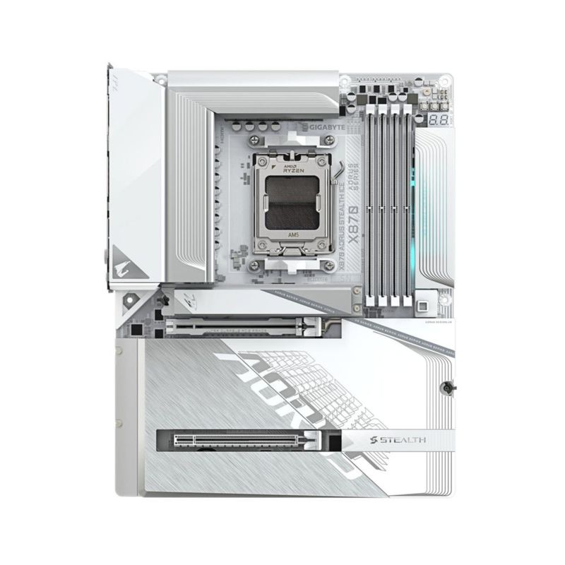 Placa madre GIGABYTE X870 AORUS Stealth ICE Reverse-Connect