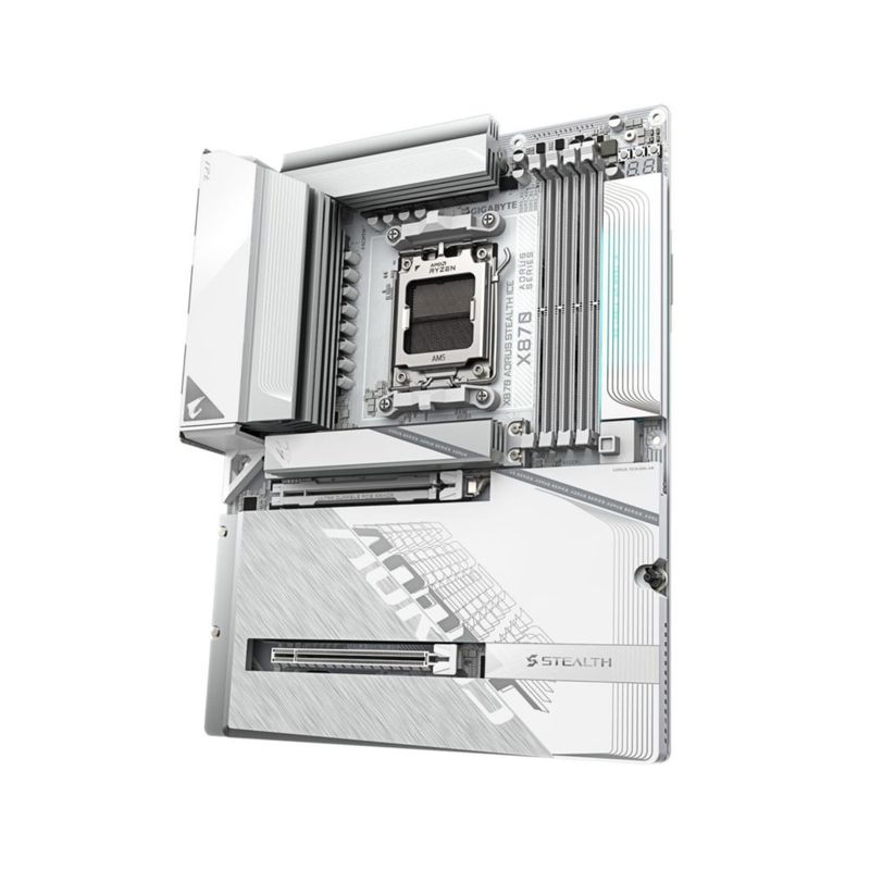 Placa madre GIGABYTE X870 AORUS Stealth ICE Reverse-Connect
