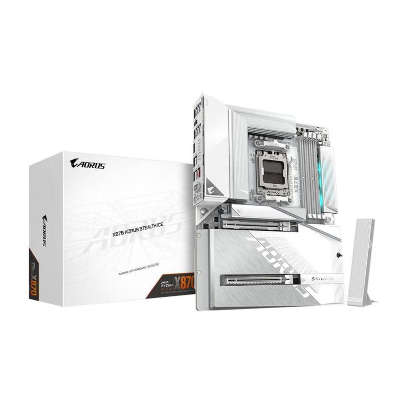 Placa madre GIGABYTE X870 AORUS Stealth ICE Reverse-Connect