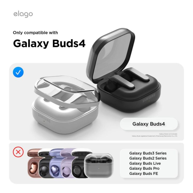 Funda Elago compatible con Samsung Galaxy Buds 4 Pro y 4
