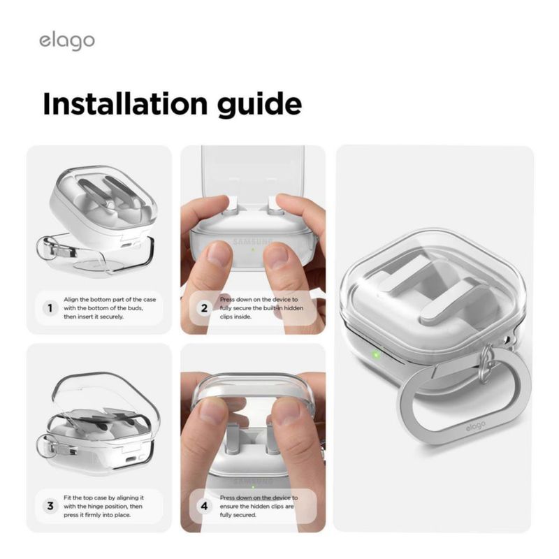 Funda Elago compatible con Samsung Galaxy Buds 4 Pro y 4
