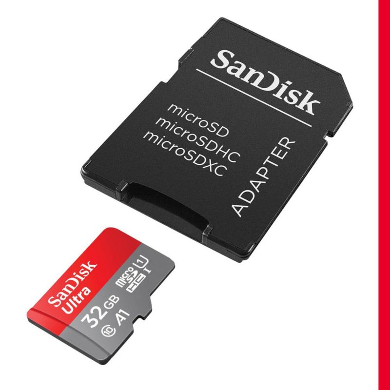 Tarjeta de memoria Sandisk Ultra microSDHC UHS-I de 32 GB con adaptador