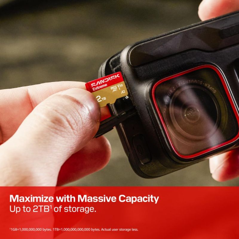 Tarjeta microSD Sandisk Extreme 512 GB UHS-I 245 MB/s de lectura 170 MB/s de escritura