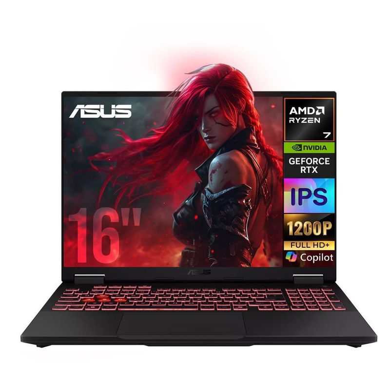 Laptop ia gamer asus tuf rtx 5060 ryzen 7 260 64gb 1tb 16