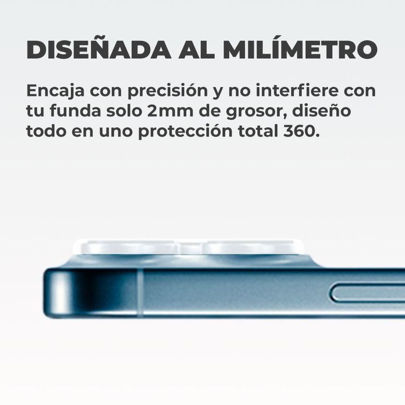 Mica De Cámara Cristal Deluxe Para Iphone 13 Pro/ 13 Pro Max