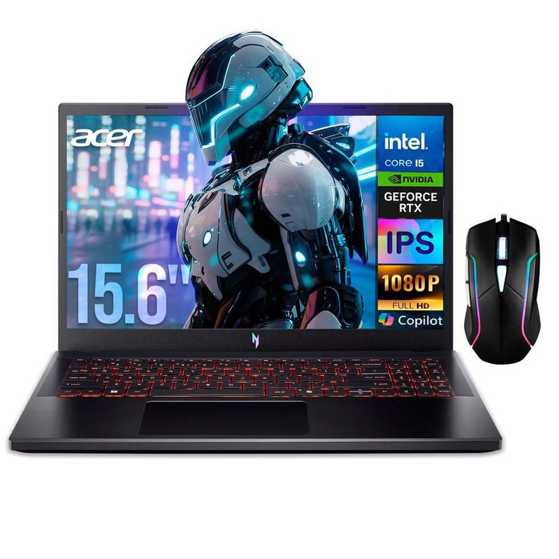 Laptop gamer acer nitro v15 rtx 5050 core i5 13420h 32gb 1tb