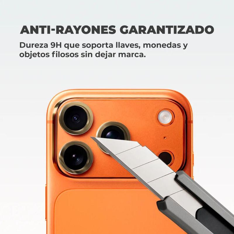 Mica De Cámara Cristal Templado Deluxe Para Iphone 17 Pro