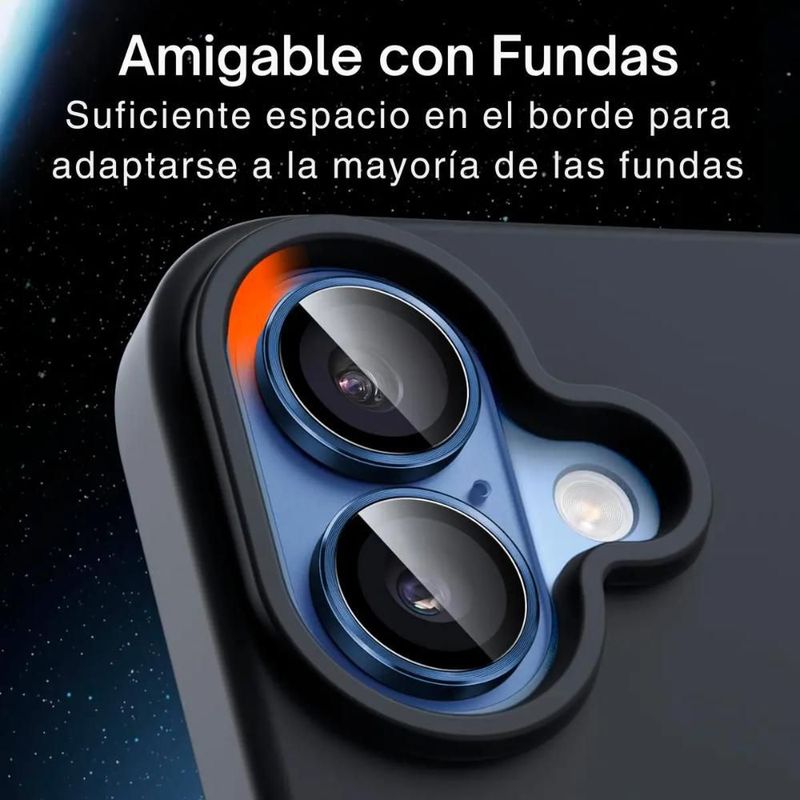 Mica Aros Protectores De Camara Para iPhone 17 Negro