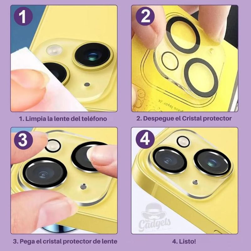 Mica 9d Protector De Lente De Cámara Para Todos Los iPhone