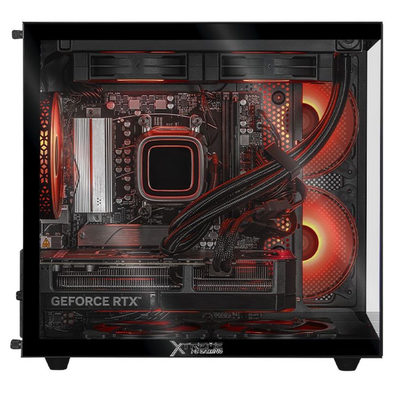 Xtreme pc rtx 5070 ryzen 9 16gb ddr5 1tb monitor 27 black
