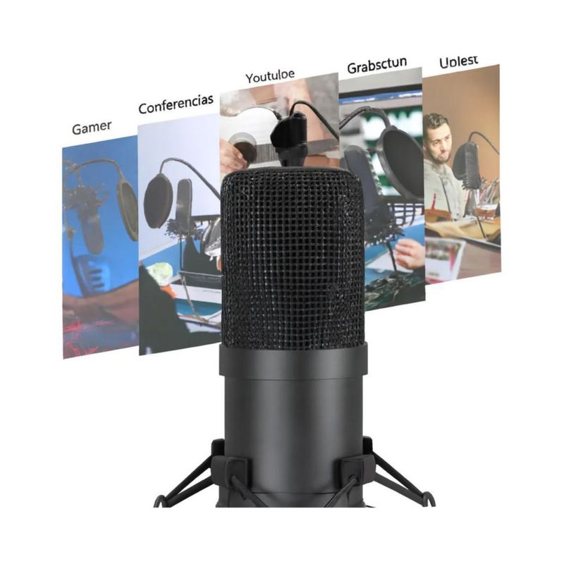 Micrófono Gamer Condensador Usb, Eptison 192khz / 24bit Kit