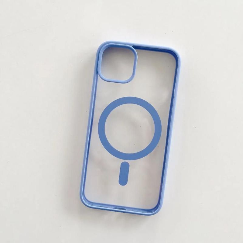Funda Case Transparente Clear De Colores Para iPhone Magsafe