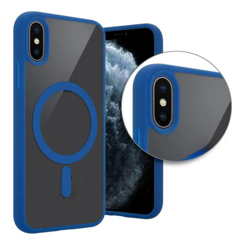 Funda Case Transparente Clear De Colores Para iPhone Magsafe