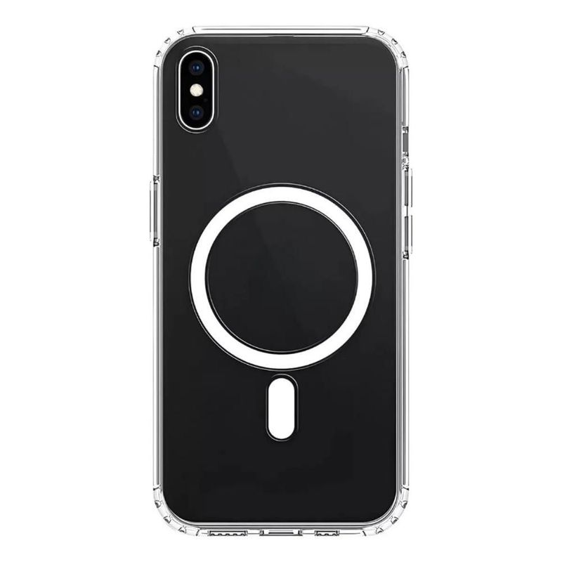 Funda Case Transparente Clear De Colores Para iPhone Magsafe