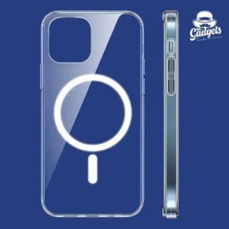 Funda Case Transparente Clear De Colores Para iPhone Magsafe