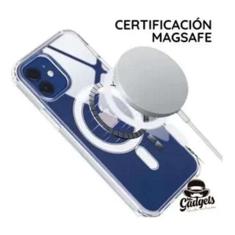 Funda Case Transparente Clear De Colores Para iPhone Magsafe