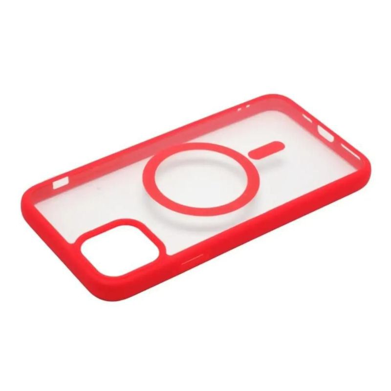 Funda Case Transparente Clear De Colores Para iPhone Magsafe