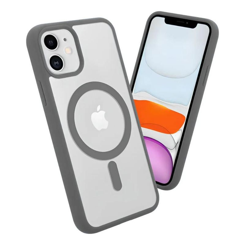 Funda Case Transparente Clear De Colores Para iPhone Magsafe